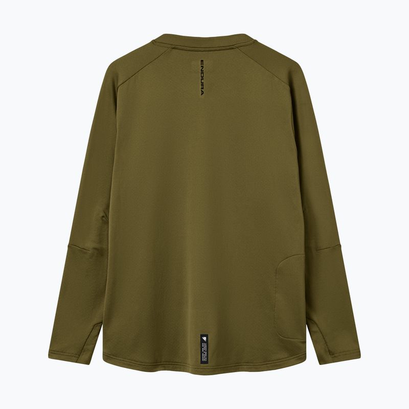Pánské cyklistické triko s dlouhým rukávem Endura Alltrack Roam Fleece moss green 8