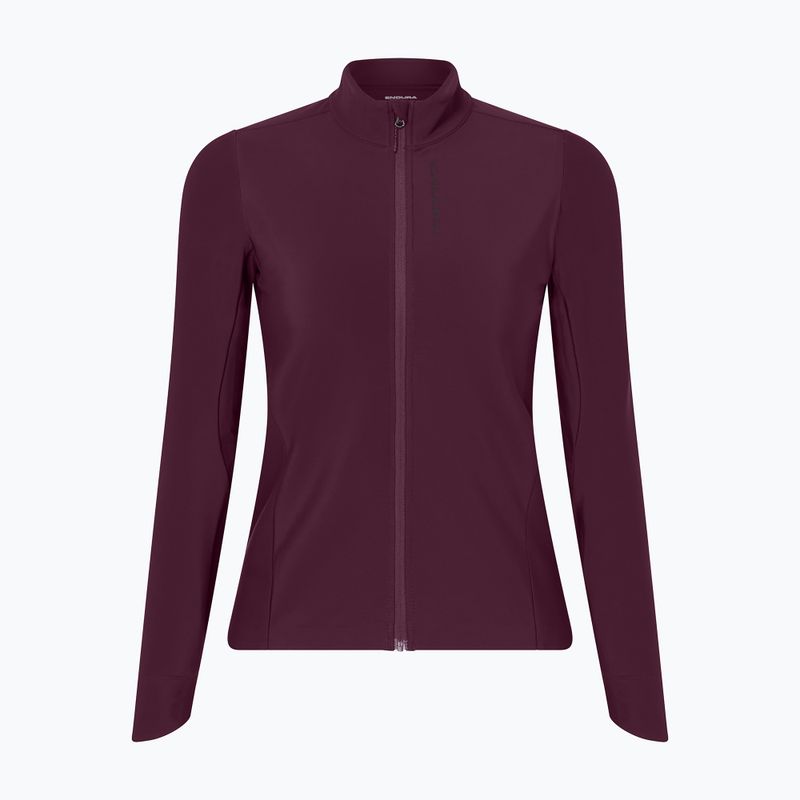 Dámská cyklistická mikina Endura Loop Ride L/S Jersey black cherry 7