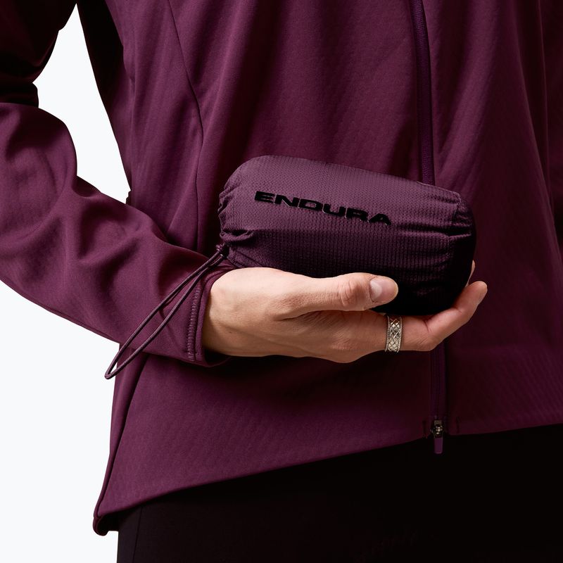 Dámská cyklistická bunda Endura Alltrack Race Cape black cherry 7