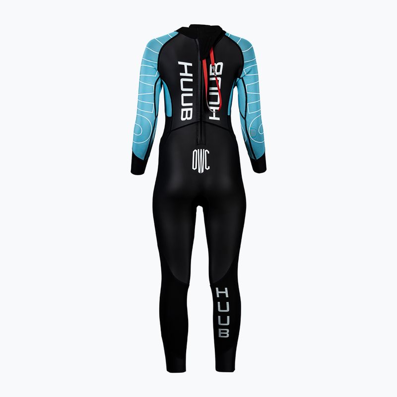 Dámský triatlonový neopren HUUB OWC black/sky blue 2