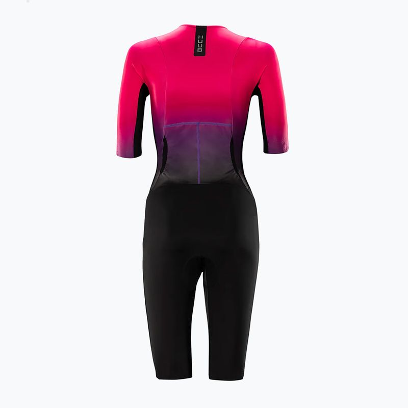 Dámská triatlonová kombinéza HUUB Collective Tri Suit black/rose fade 2