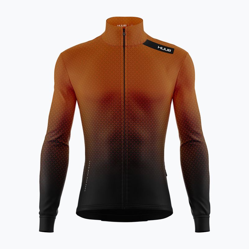 Pánské cyklistické tričko Longsleeve HUUB Core 4 Thermal LS copper brown
