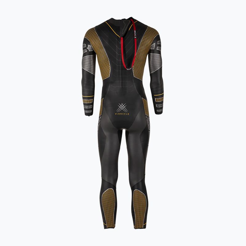 Pánský plavecký neopren  HUUB Pinnacle silver/yellow 2