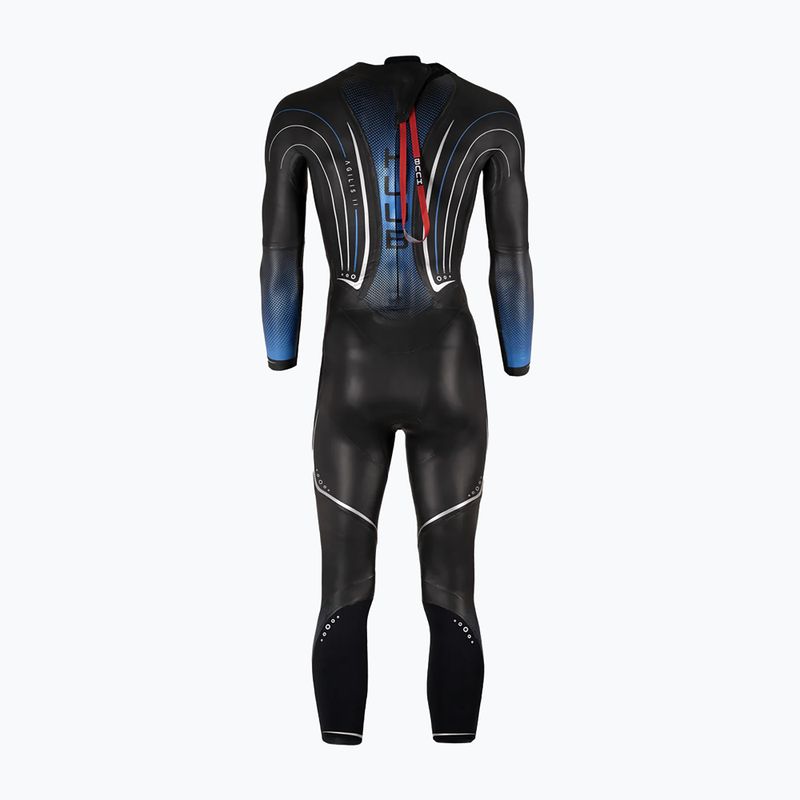 Pánská triatlonová pěna HUUB Agilis II Back Zip 3.5 metallic blue 2