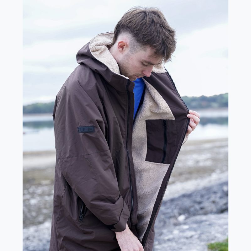 Kabát HUUB Changing Robe chocolate/oatmeal 5