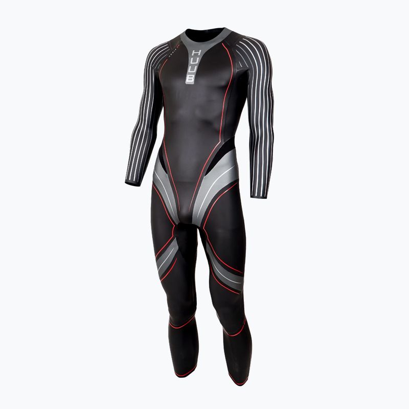 Pánský triatlonový neopren HUUB Aegis XV 3:5 black/red 2