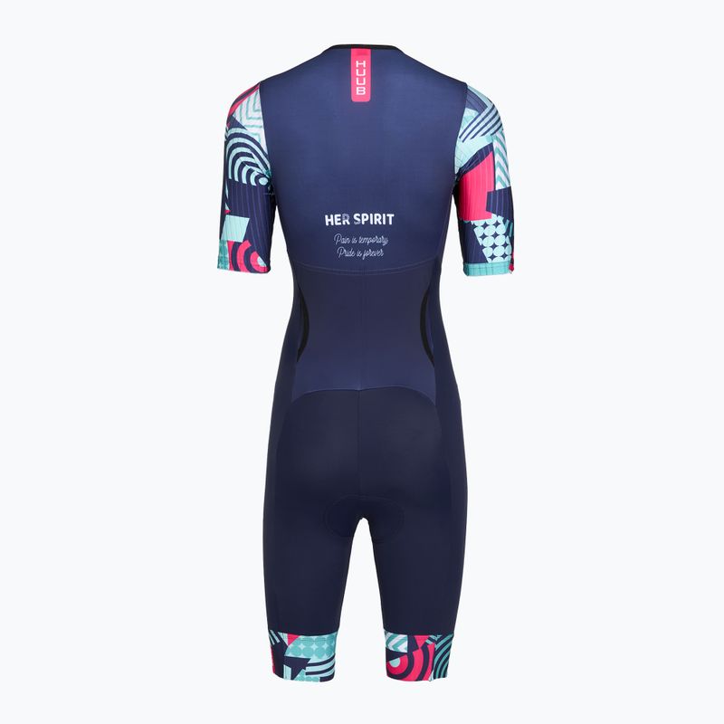 Dámská triatlonová kombinéza HUUB Her Spirit Trisuit navy/band 2