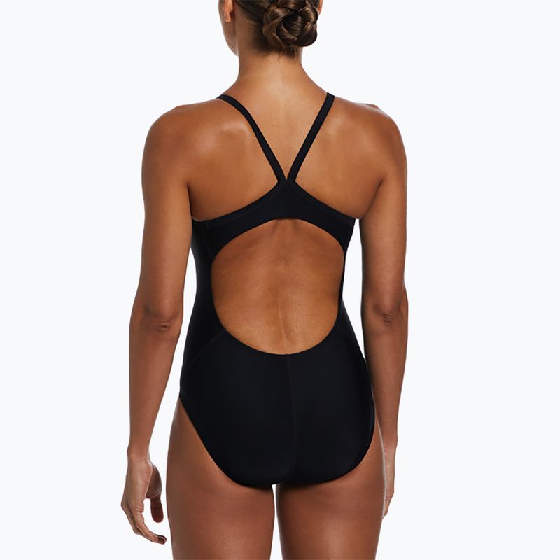 Dámské jednodílné plavky Nike Solid Racerback black 3