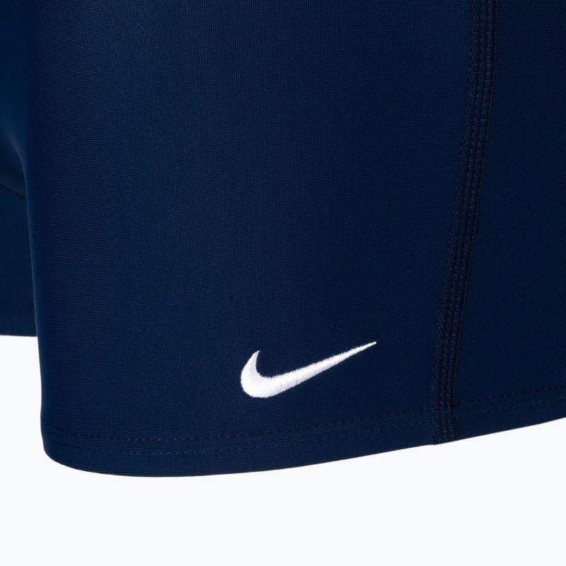Pánské plavecké boxerky Nike Solid Square Leg tmavě modré NESS8111-440 3