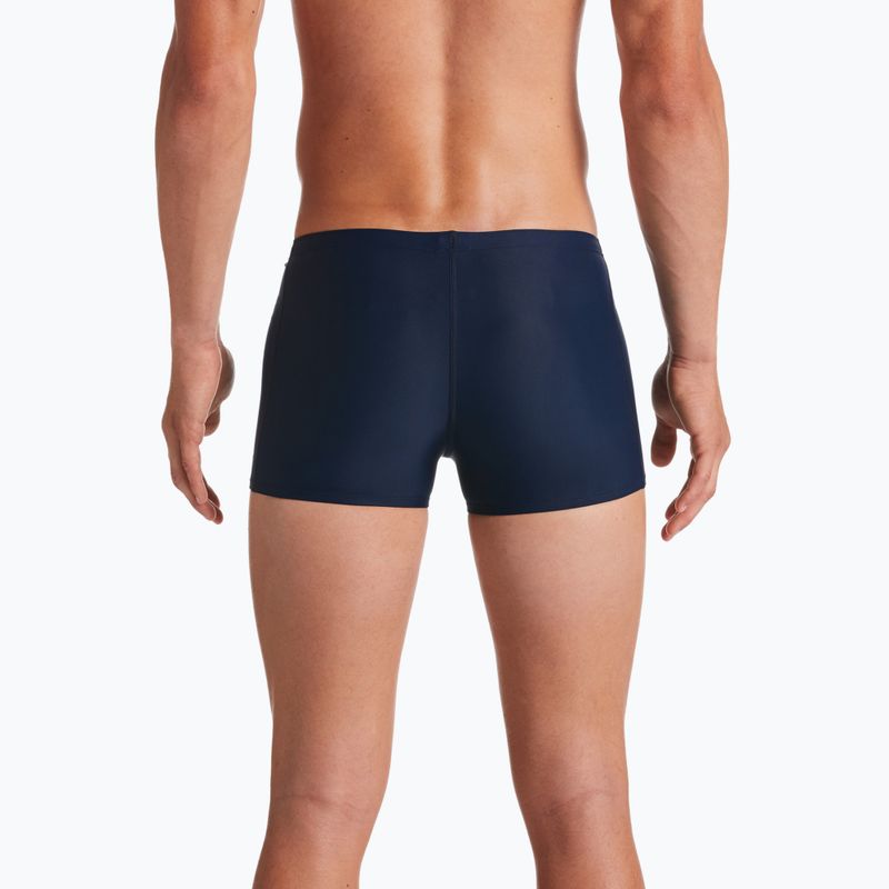 Pánské plavecké boxerky Nike Solid Square Leg tmavě modré NESS8111-440 9