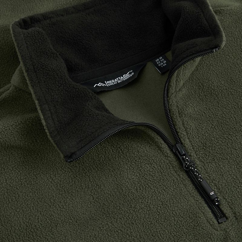 Pánská fleecová mikina REGATTA Thompson dark khaki 8
