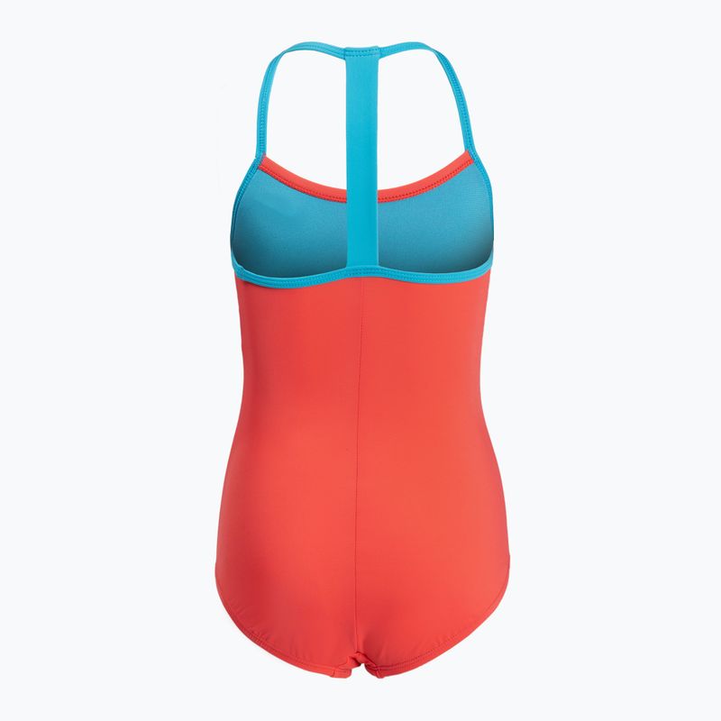 Dětské jednodílné plavky Nike Solid Girl II oranžové NESS9629-859 2