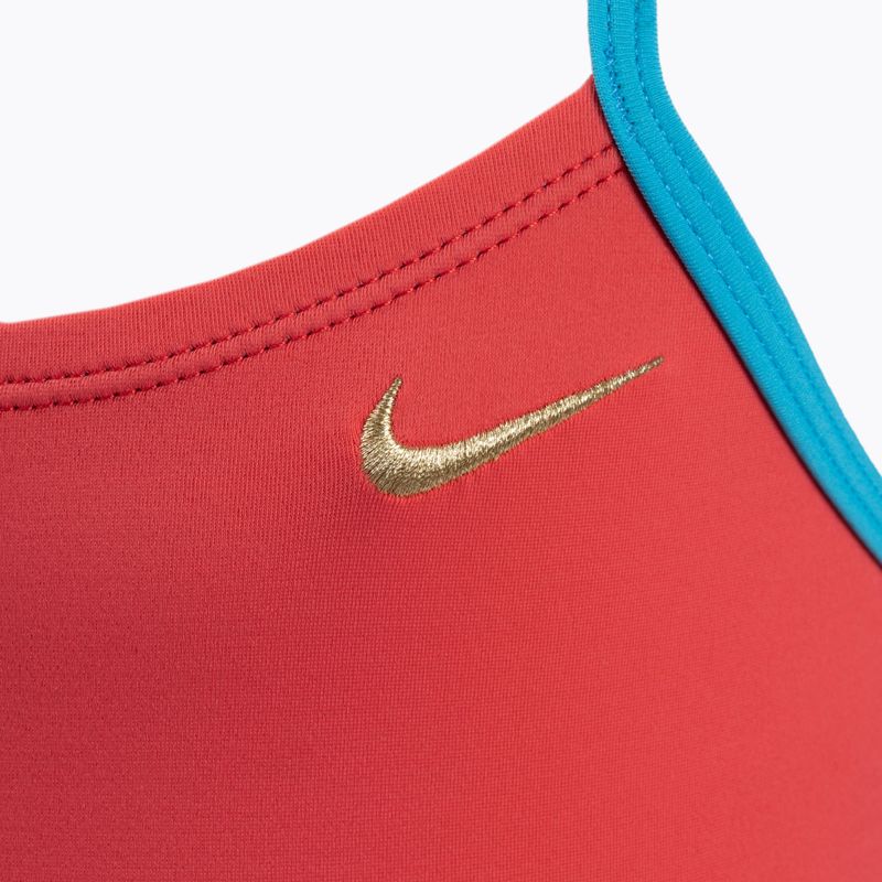 Dětské jednodílné plavky Nike Solid Girl II oranžové NESS9629-859 3