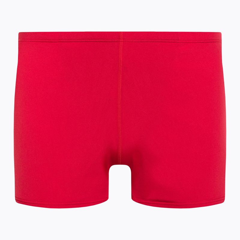 Pánské plavecké boxerky Nike Hydrastrong Solid Square Leg červené NESSA002-614