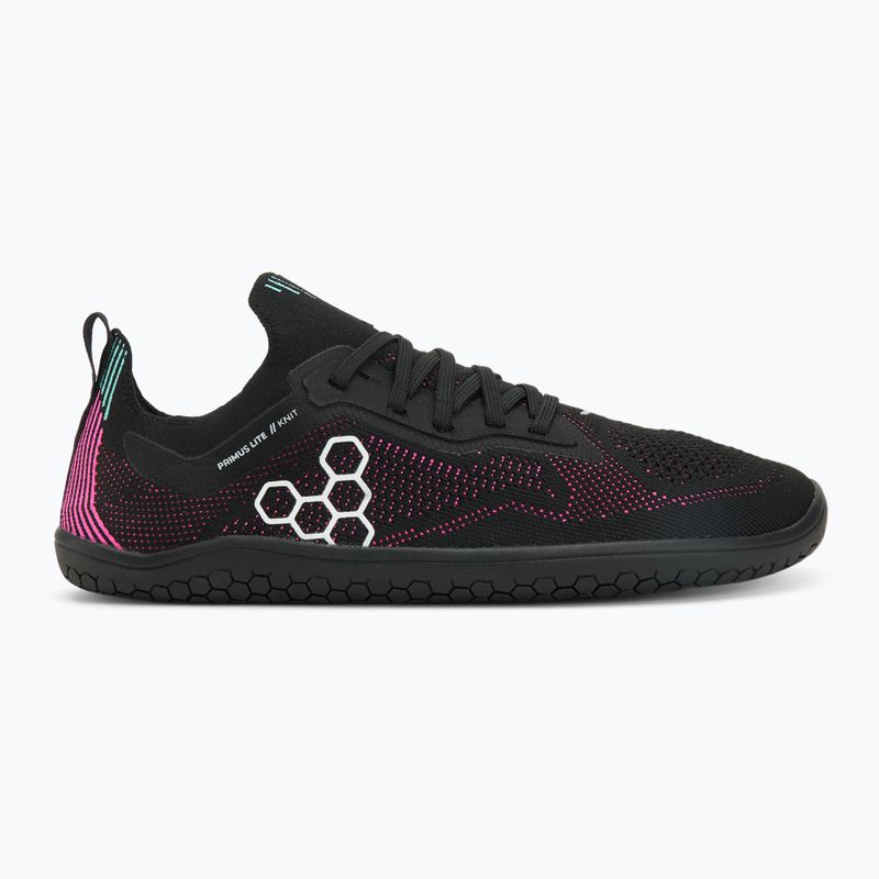 Dámské barefoot boty Vivobarefoot Primus Lite Knit obsidian/ vibrant pink 2