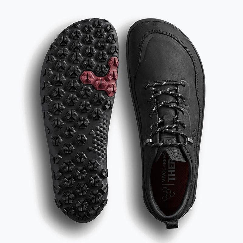 Pánské barefoot boty Vivobarefoot Tracker Leather Low obsidian 3