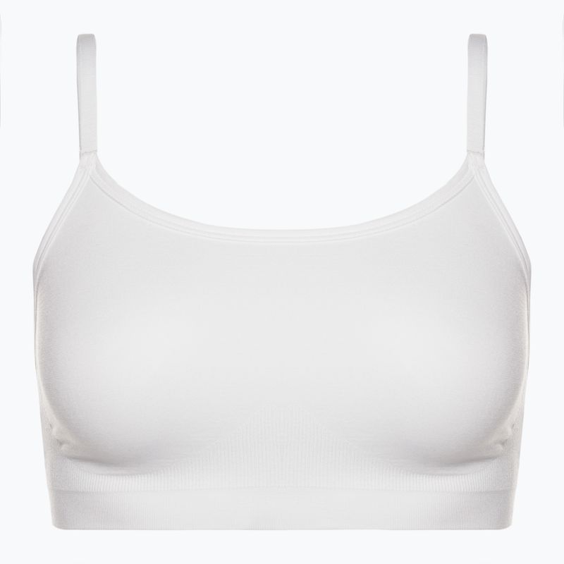 Fitness podprsenka Gymshark Seamless Bralette High Neck bílá 5