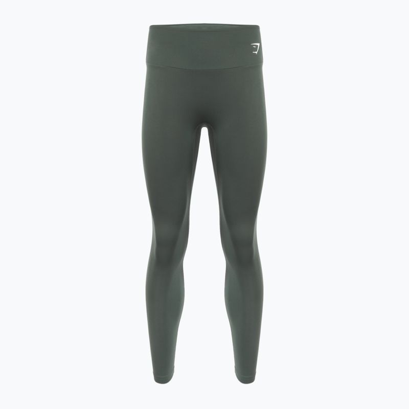 Dámské fitness legíny  Gymshark Training Full Length obsidian / green
