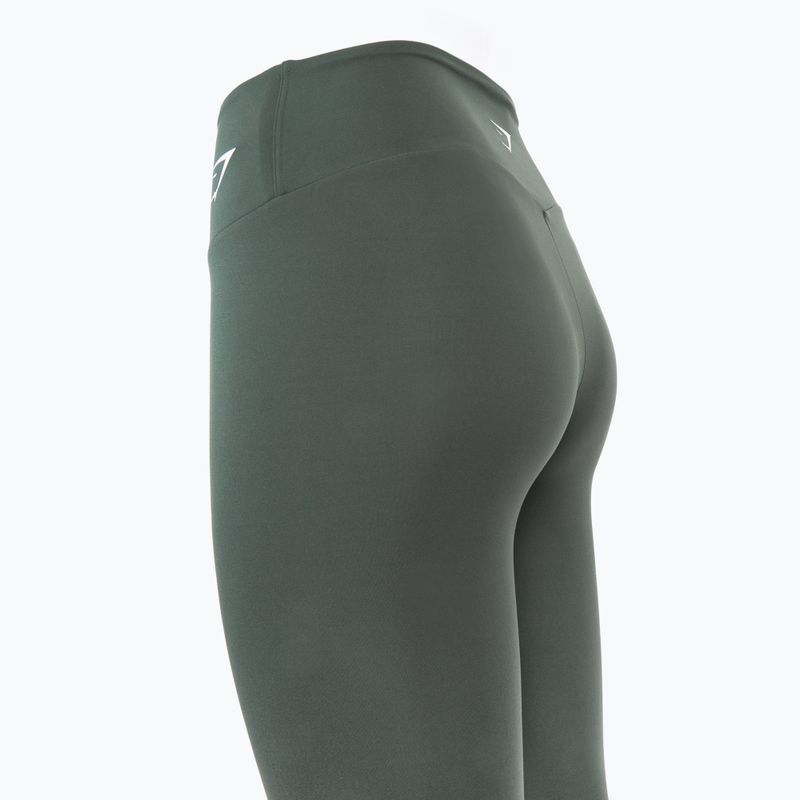 Dámské fitness legíny  Gymshark Training Cropped obsidian / green 4