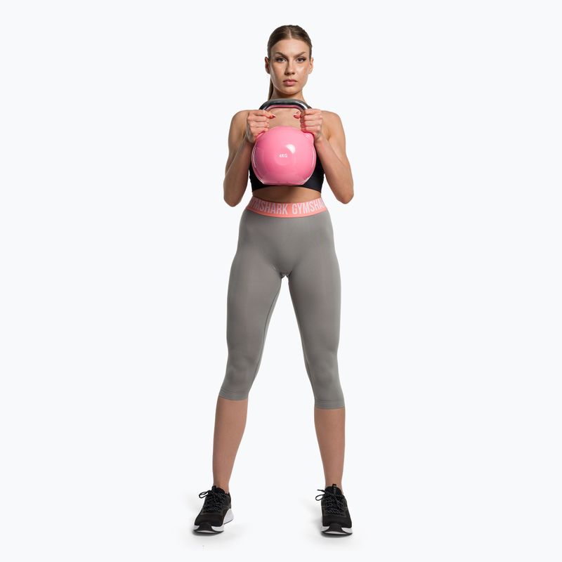 Dámské legíny na cvičení Gymshark Fit Cropped smokey grey 2