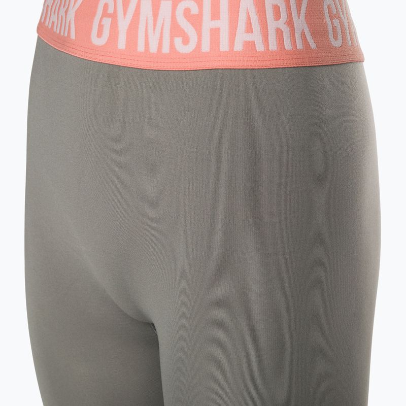 Dámské legíny na cvičení Gymshark Fit Cropped smokey grey 7