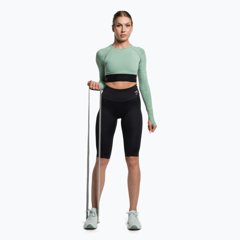Dámské legíny Gymshark Training Cropped black/white 2