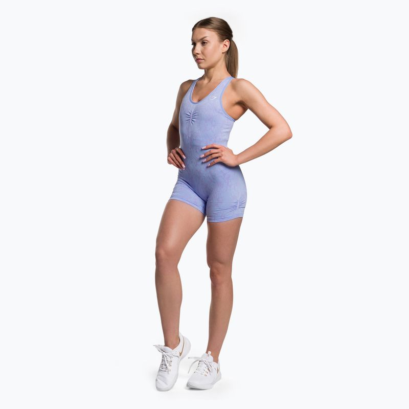 Gymshark Adapt Animal Butterfly fitness podprsenka alpská modrá/fialová/bílá