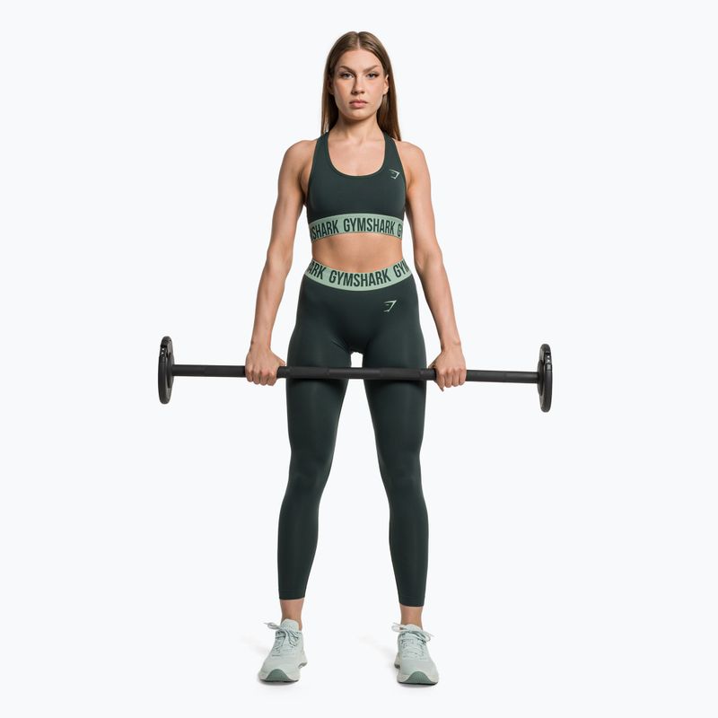 Gymshark Fit Sports zelená fitness podprsenka 2