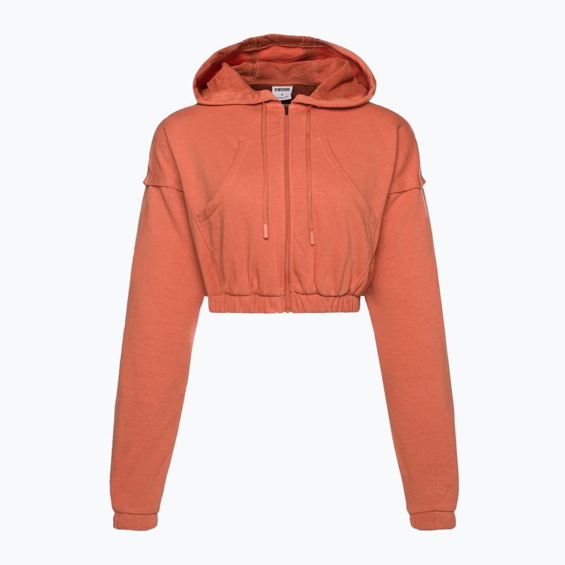 Dámská tréninková mikina Gymshark KK Twins Zip Up Crop oranžová 5