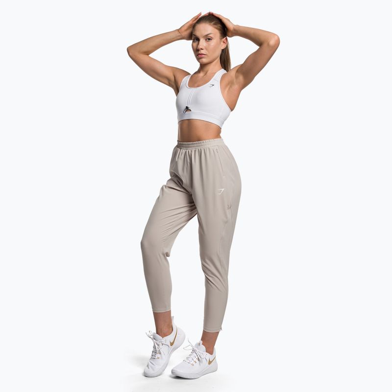 Gymshark Pulse Sportovní fitness podprsenka bílá 2