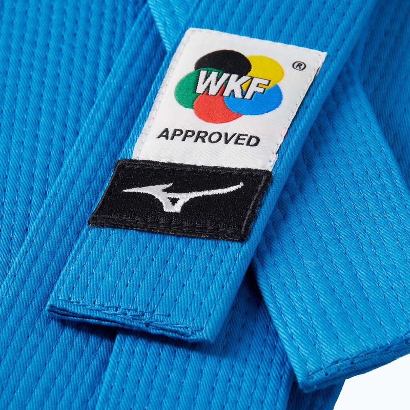 Pás ke kimonu Mizuno Karate WKF RB blue 2