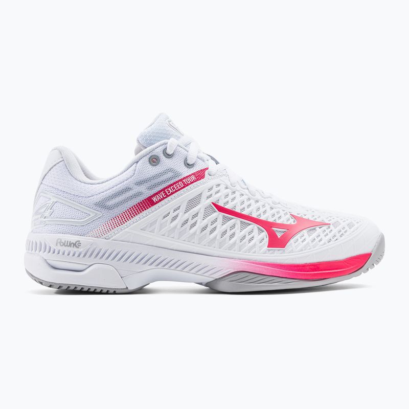 Dámské tenisové boty Mizuno Wave Exceed Tour 4 AC white/rose red/nimbus cloud 2