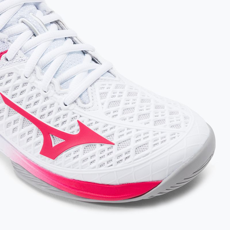 Dámské tenisové boty Mizuno Wave Exceed Tour 4 AC white/rose red/nimbus cloud 7