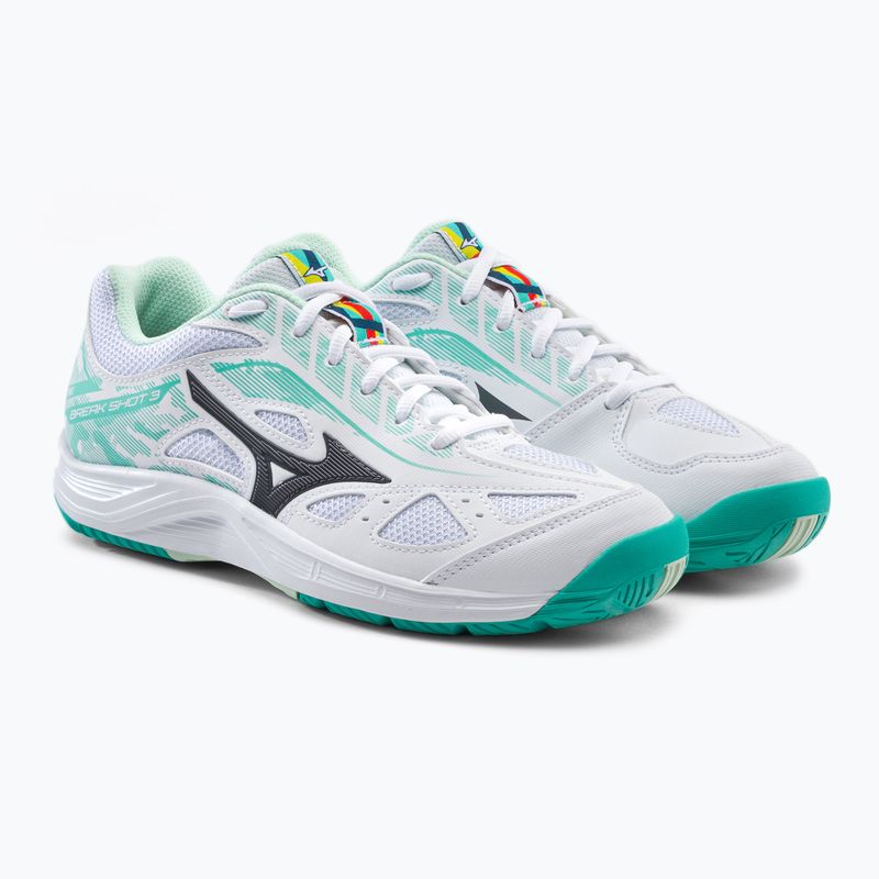 Dámská tenisová obuv Mizuno Break Shot 3 AC white and green 61GA212623 5