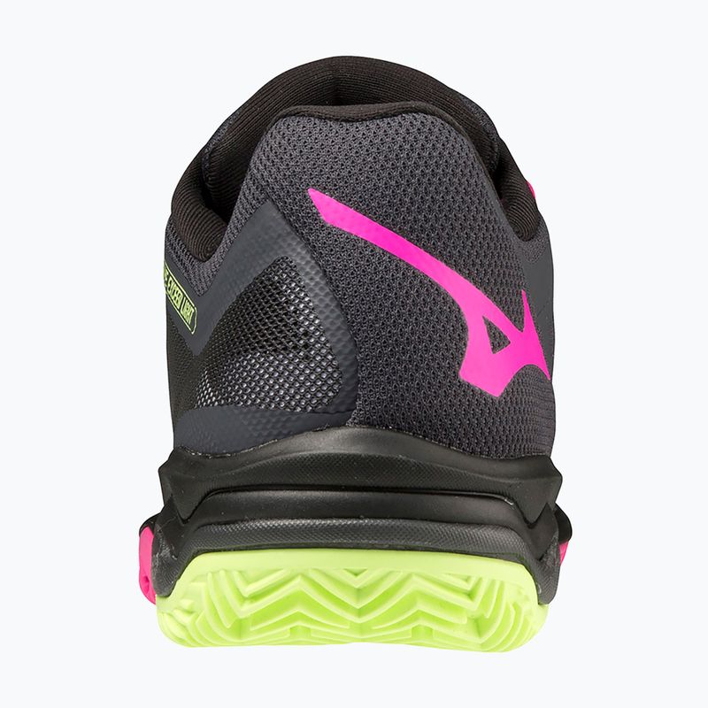 Dámské boty na padel Mizuno Wave Exceed Light Padel ebony/pink glo/neo lime 14