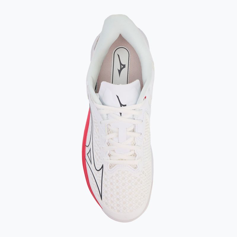 Dámské tenisové boty Mizuno Wave Exceed Tour 5 CC undyed white/quiet shade/opera red 5