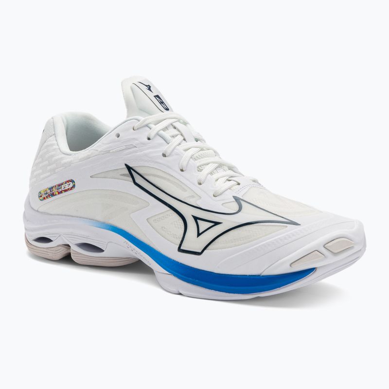 Pánská volejbalová obuv Mizuno Wave Lightning Z7 undyed white/moonlit ocean/peace blue