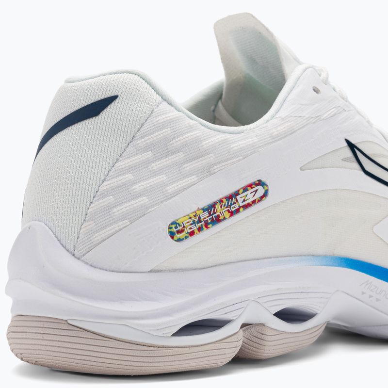 Pánská volejbalová obuv Mizuno Wave Lightning Z7 undyed white/moonlit ocean/peace blue 10