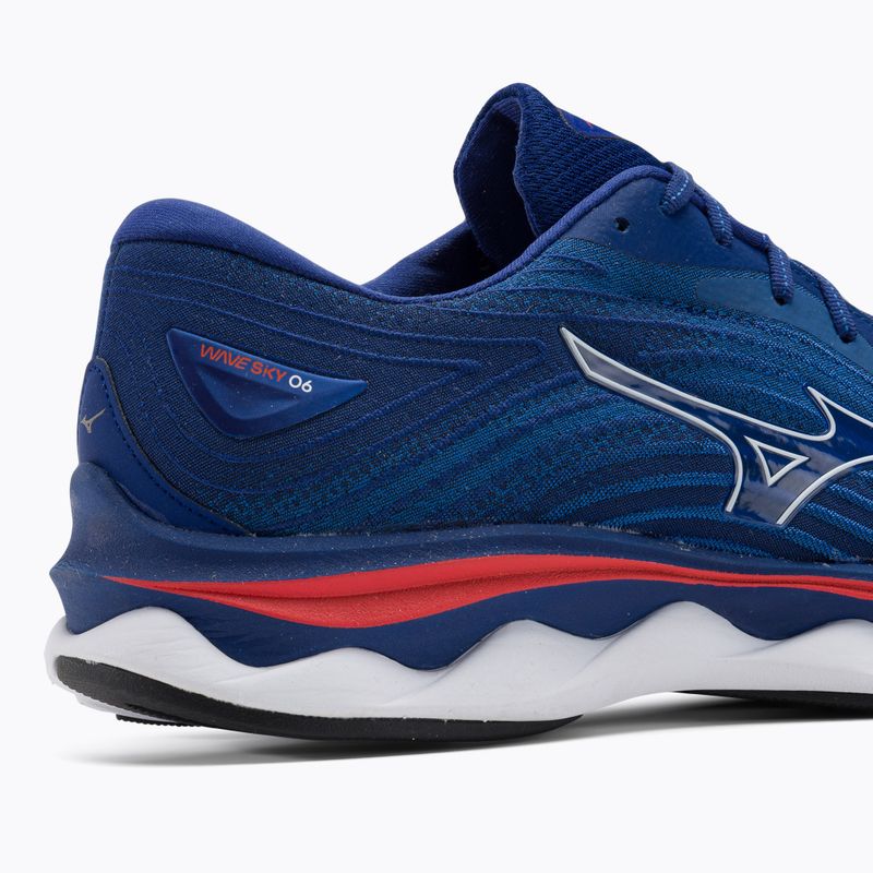 Pánská běžecká obuv Mizuno Wave Sky 6 tyrkysová sea/white/cherry tomato 11