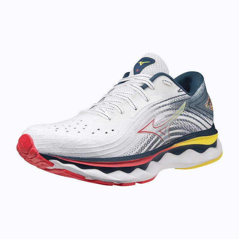 Dámské běžecké boty Mizuno Wave Sky 6 white/ hibiscus/ buttercup 8