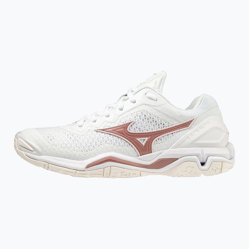 Dámská házenkářská obuv Mizuno Wave Stealth V white/rose/snow white