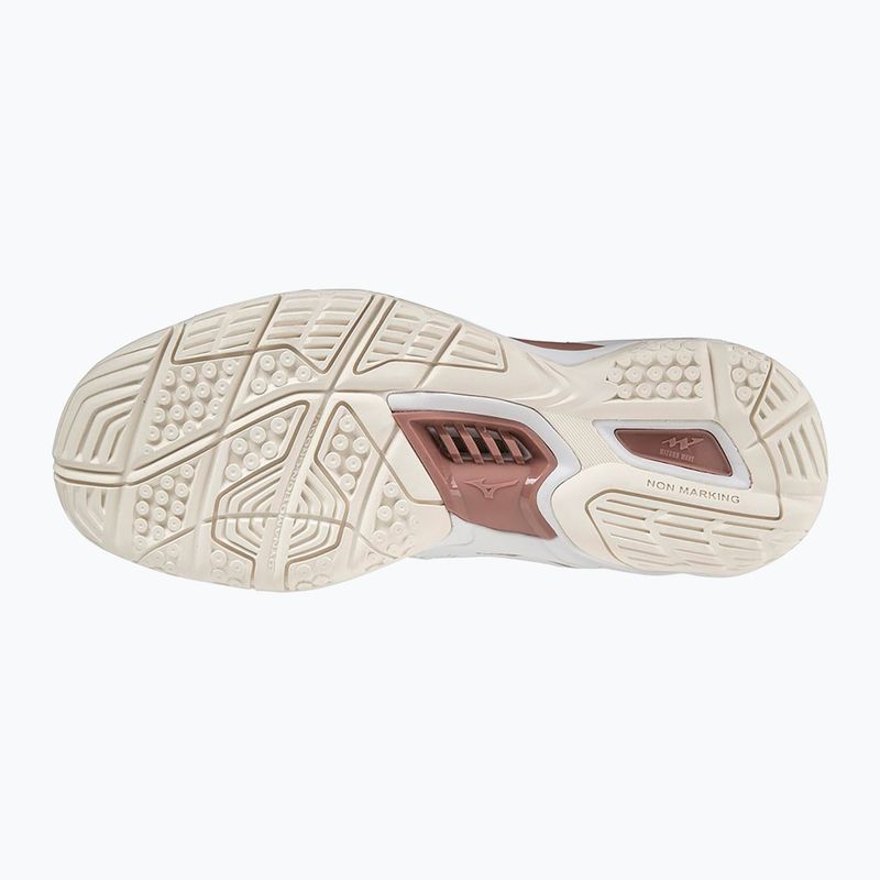 Dámská házenkářská obuv Mizuno Wave Stealth V white/rose/snow white 2