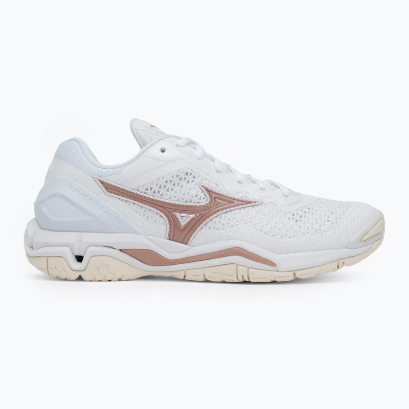 Dámské házenkářské boty Mizuno Wave Stealth V white/rose/snow white 2
