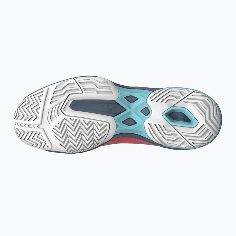 Dámská tenisová obuv Mizuno Wave Exceed Light CC Fierry Coral 2/White/China Blue 61GC222158 14