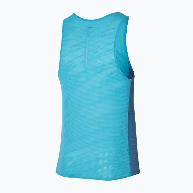 Pánské běžecké tílko tank top Mizuno Aero Tank maui blue 2