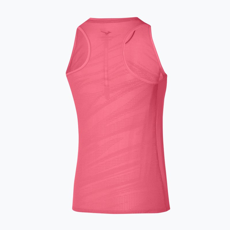 Dámské běžecké tílko tank topMizuno Aero Tank sunkissed coral 2