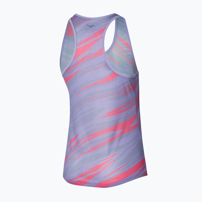 Dámské běžecké tílko tank topMizuno DAF Graphic Tank pastel lilac 2