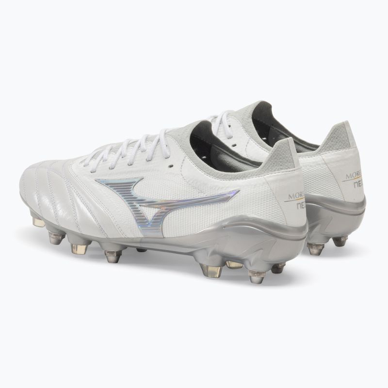 Kopačky Mizuno Morelia Neo III Beta JMP white/hologram/cool gray 3c 3