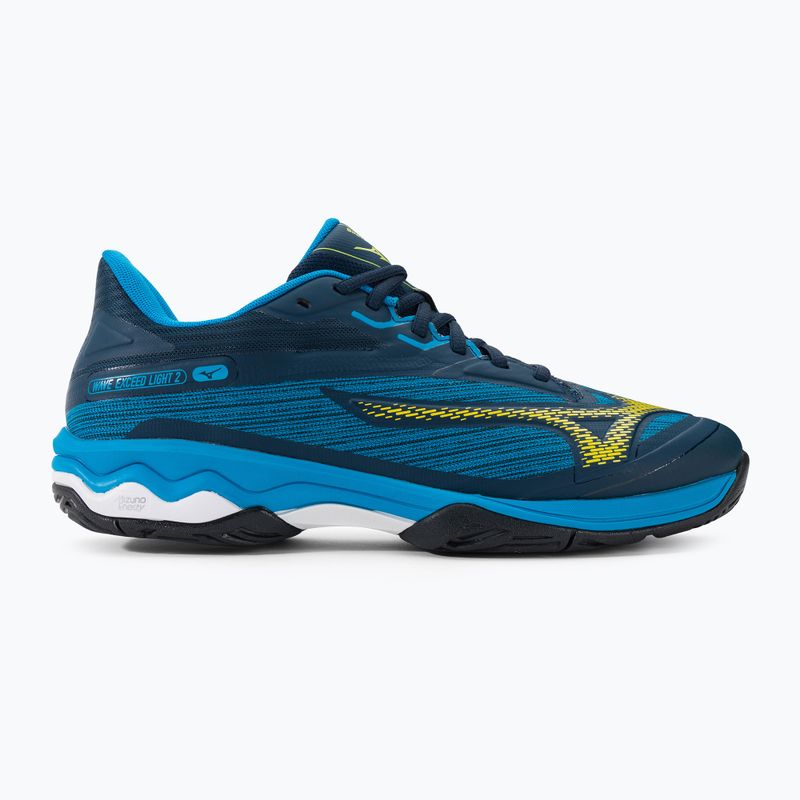 Pánská tenisová obuv Mizuno Wave Exceed Light 2 AC dress blues / bolt2 neon / clolsonne 2