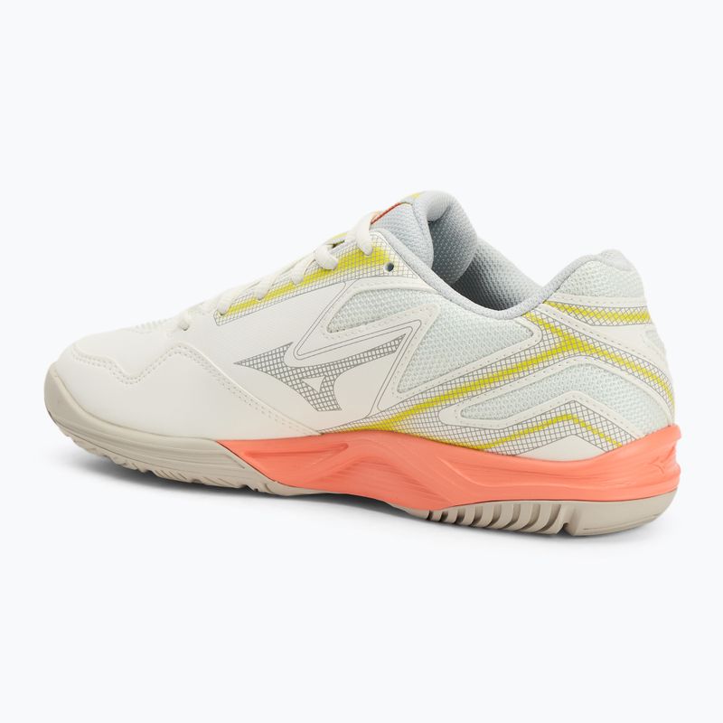 Dámské tenisové boty Mizuno Break Shot 4 AC snow white/ neon flame/ ghost gray 3